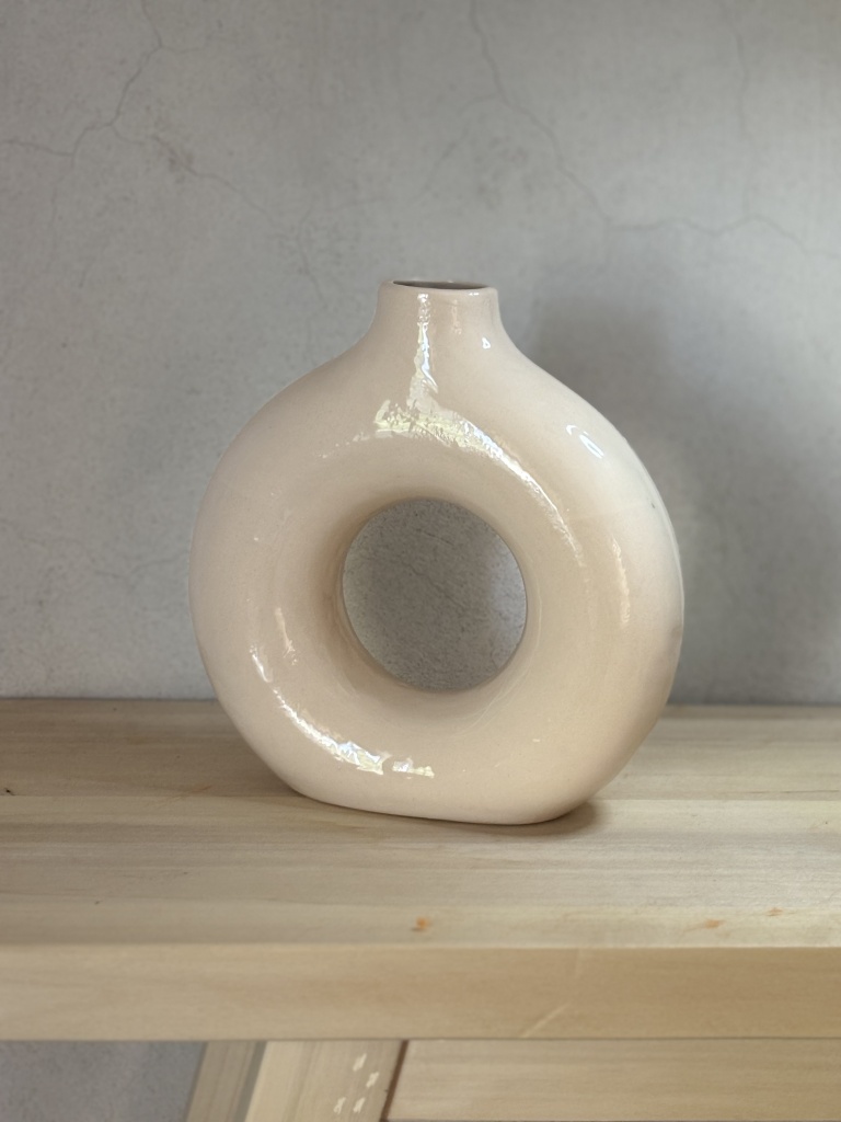 FLORERO CERAMICA ARTESANAL CIRCLE