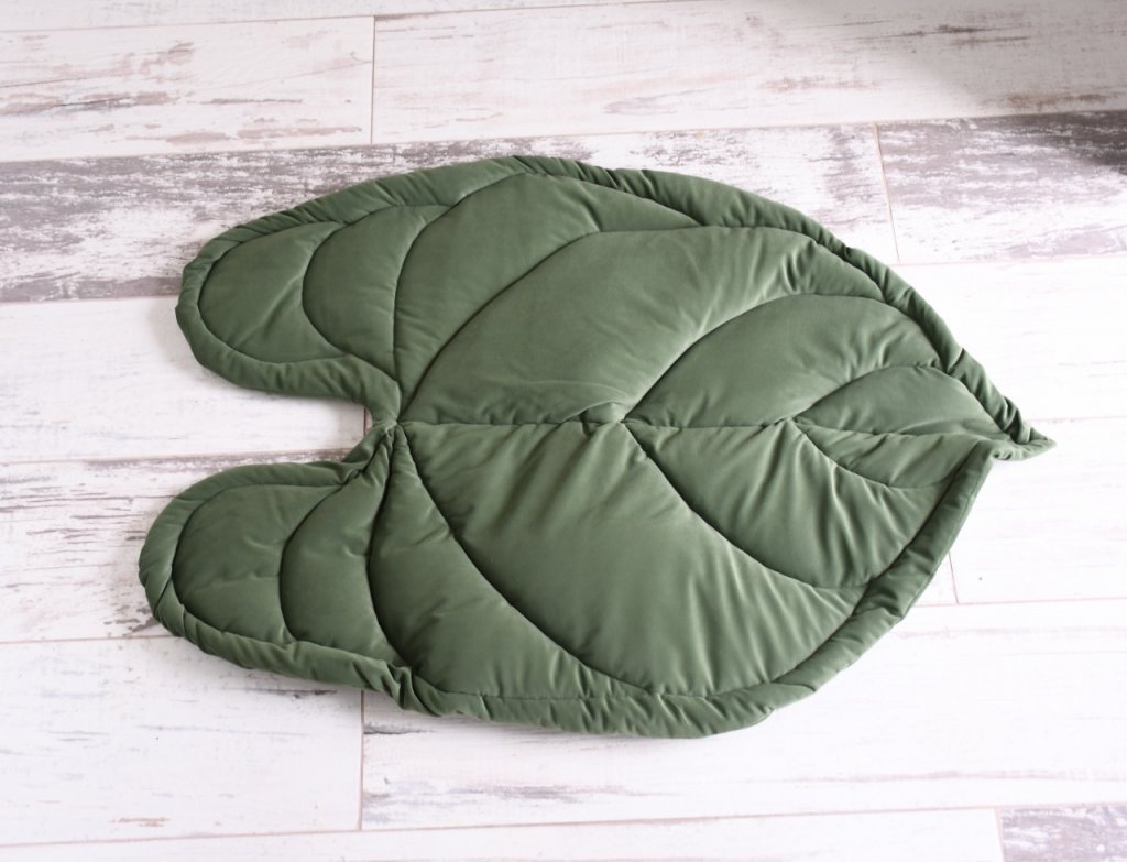 ALFOMBRA HOJA TERCIOPELO